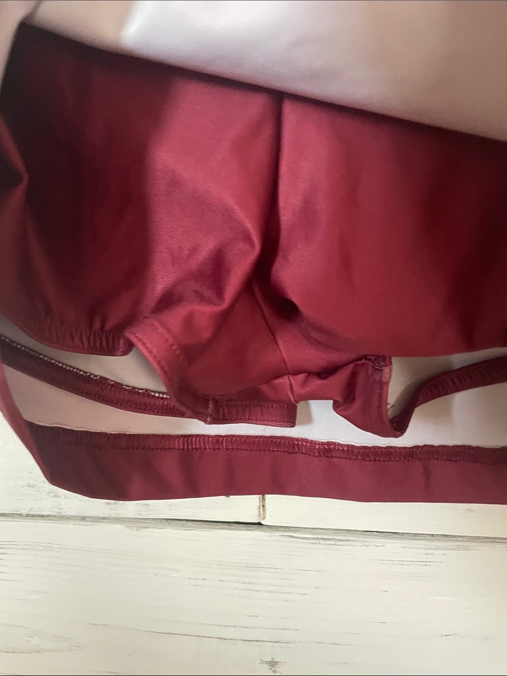 Varsity Women's Skort in Deep Wine - Picture 4 of 7
